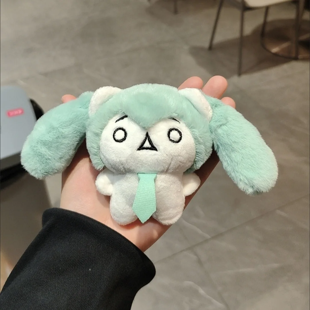 

9CM New Anime Hatsune Miku Funny Expression Figure Kawaii Q Version Plush Toys Doll Pendant Ornaments Gifts