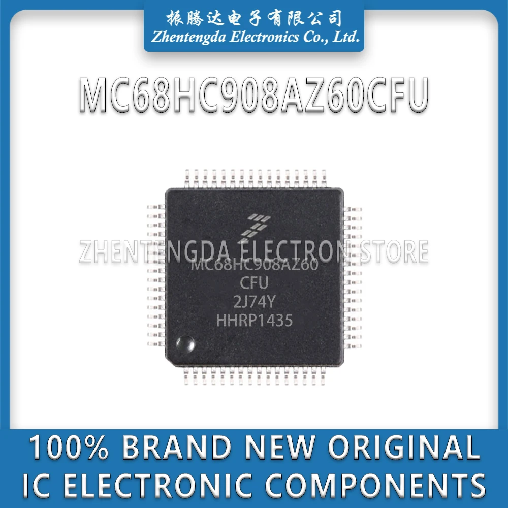 MC68HC908AZ60CFU MC68HC908AZ60ACFU MC908AZ60ACFUE MC68HC908AZ60 MC68HC908 MC908AZ60 MC908 IC MCU Chip QFP-64