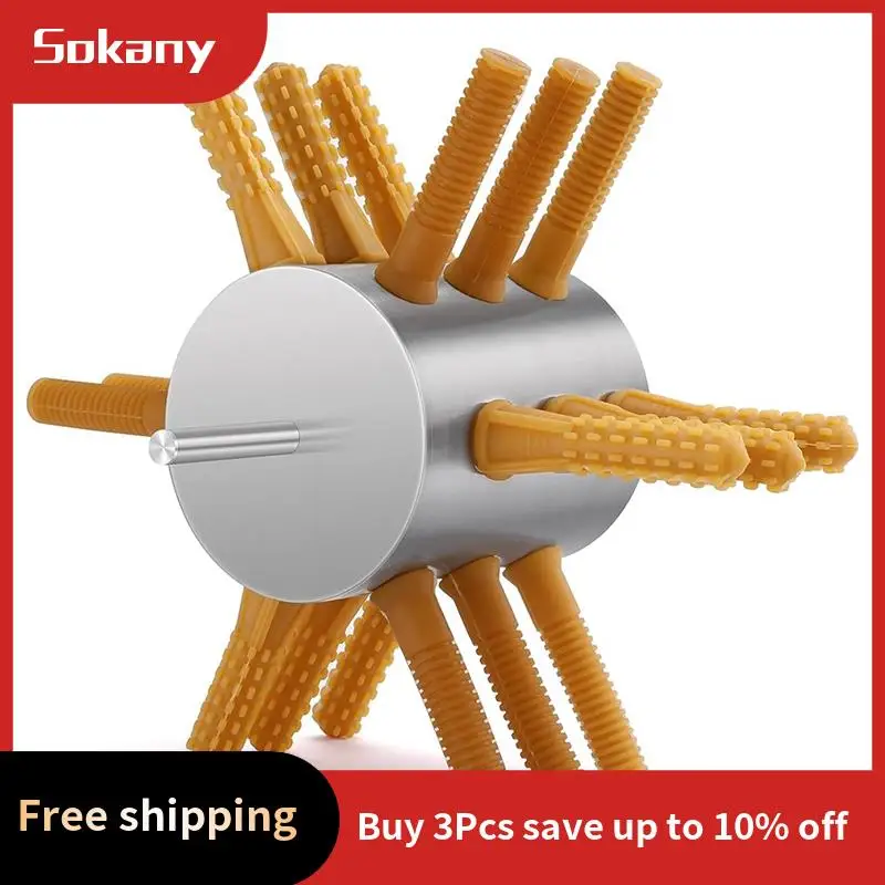 

1 шт., средство для удаления птицы с перьями, новая дрель для выщипывания курицы с 18 пальцами, серебристый и коричневый хвостовик 0,4 дюйма, машина для выщипывания птицы