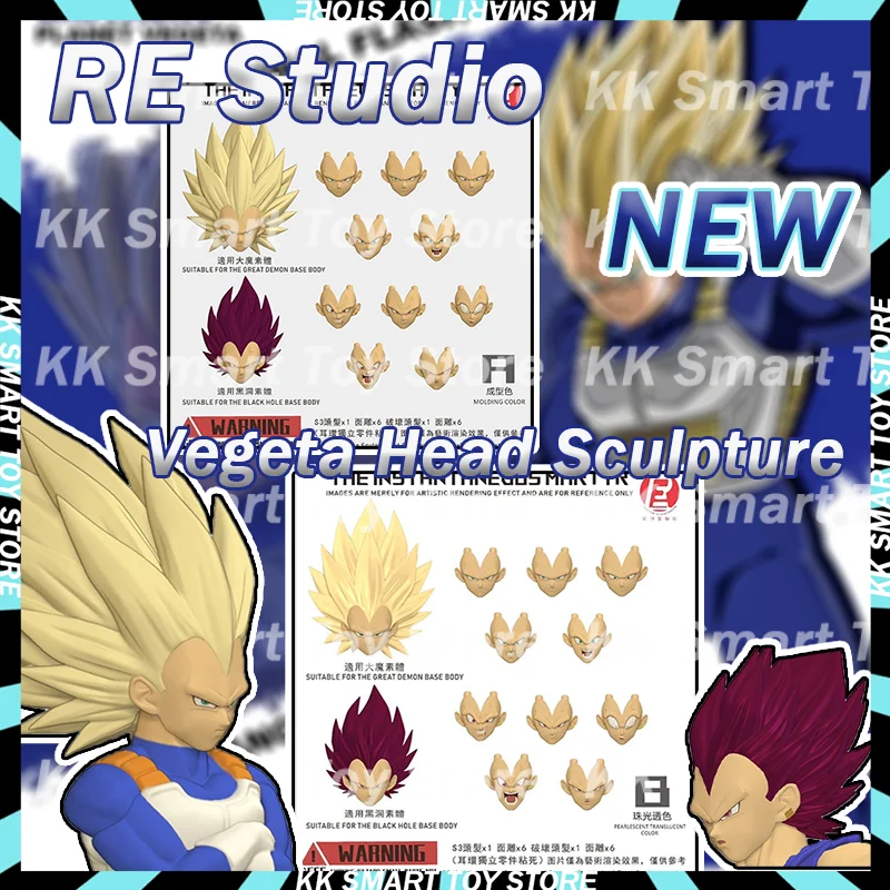 

Новый RECUSTOM Dragon Ball Super Sanya 3, Vegeta Ultra Ego Vegeta, аксессуары для головы, аниме, фигурка, модель, подарки, игрушки