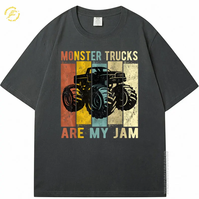 الرجال تي شيرت الوحش الشاحنات هي بلدي المربى خمر الرجعية المتضخم تي شيرت ملابس الرجال الماركات الفاخرة الملابس قصيرة الأكمام