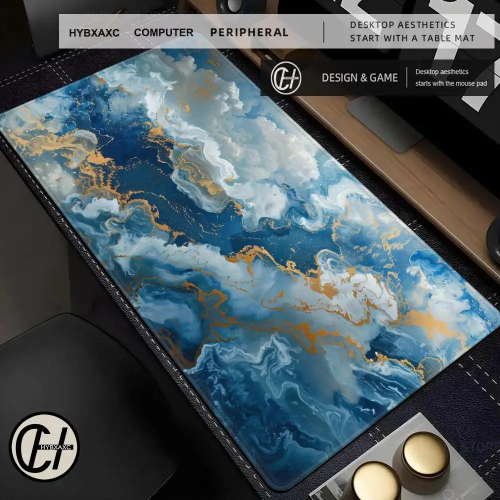 

XXL Strata Liquid Mouse Pad Office PC Sea Beach Gamer Cabinet Desk Mat Laptop Gaming Accessories Keyboard Rug 900x400 Mousepad