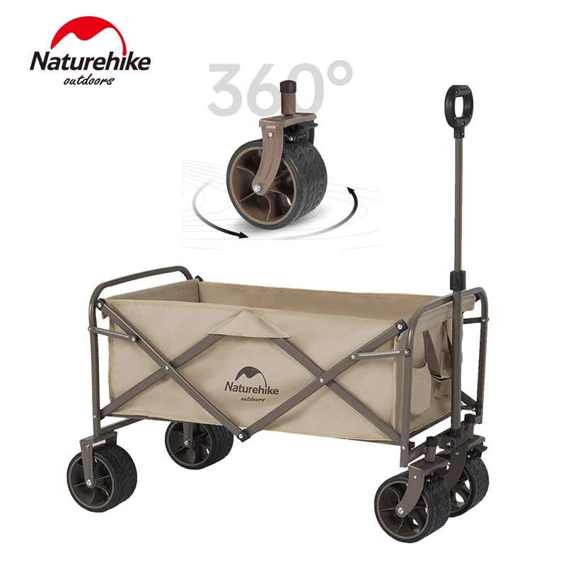 

Naturehike 160L Outdoor Trolley Camping Trailer Folding Cart Trip Wagon Handcart Tear-Resistant Sundry Storage With Brake Wheel