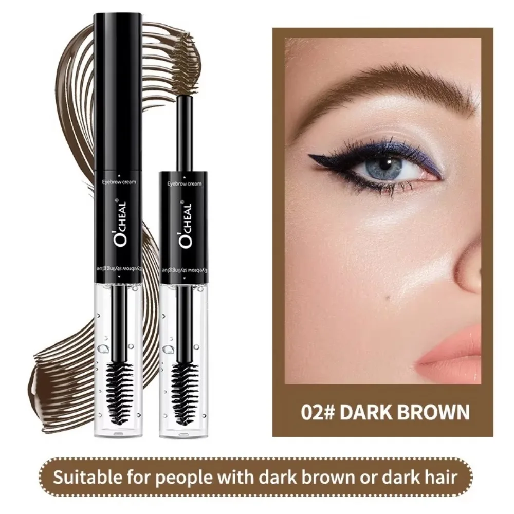 Neue doppelköpfige gefärbte Augenbrauen, nicht verschmierend, wasserdicht, flüssige Augenbrauen, langlebig, schweißfest, Wimpern, Mascara, Färbecreme, Make-up