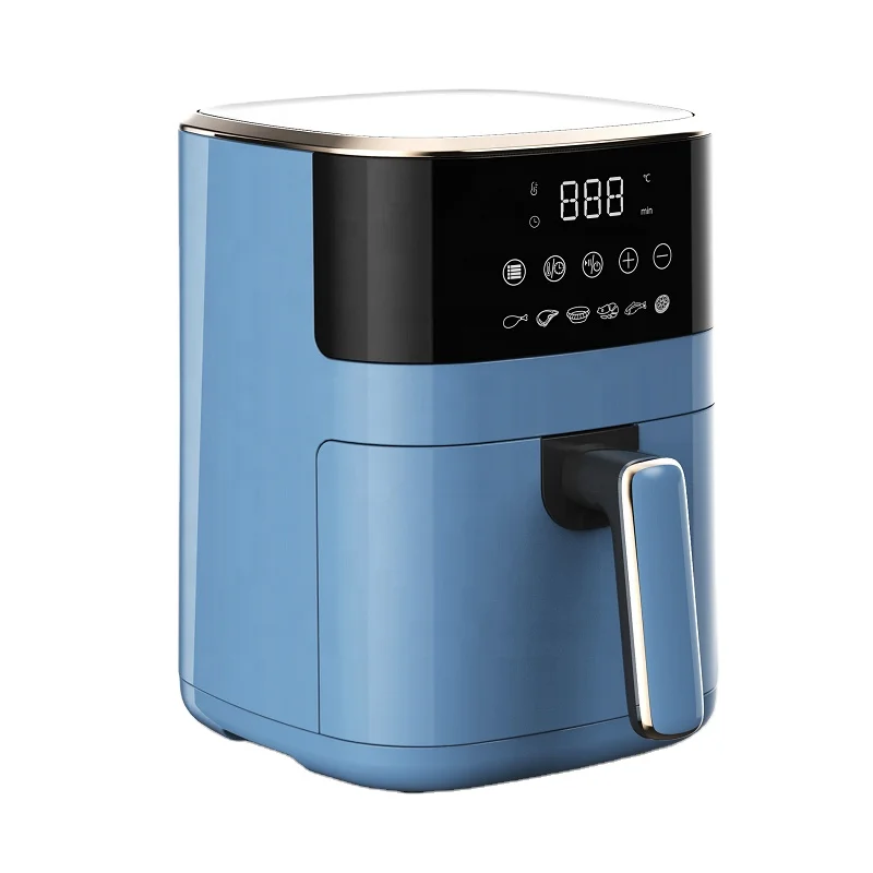 Black Blue Color CB CE 1200W 3L Screen Display Commercial Digital Electric Air Fryer