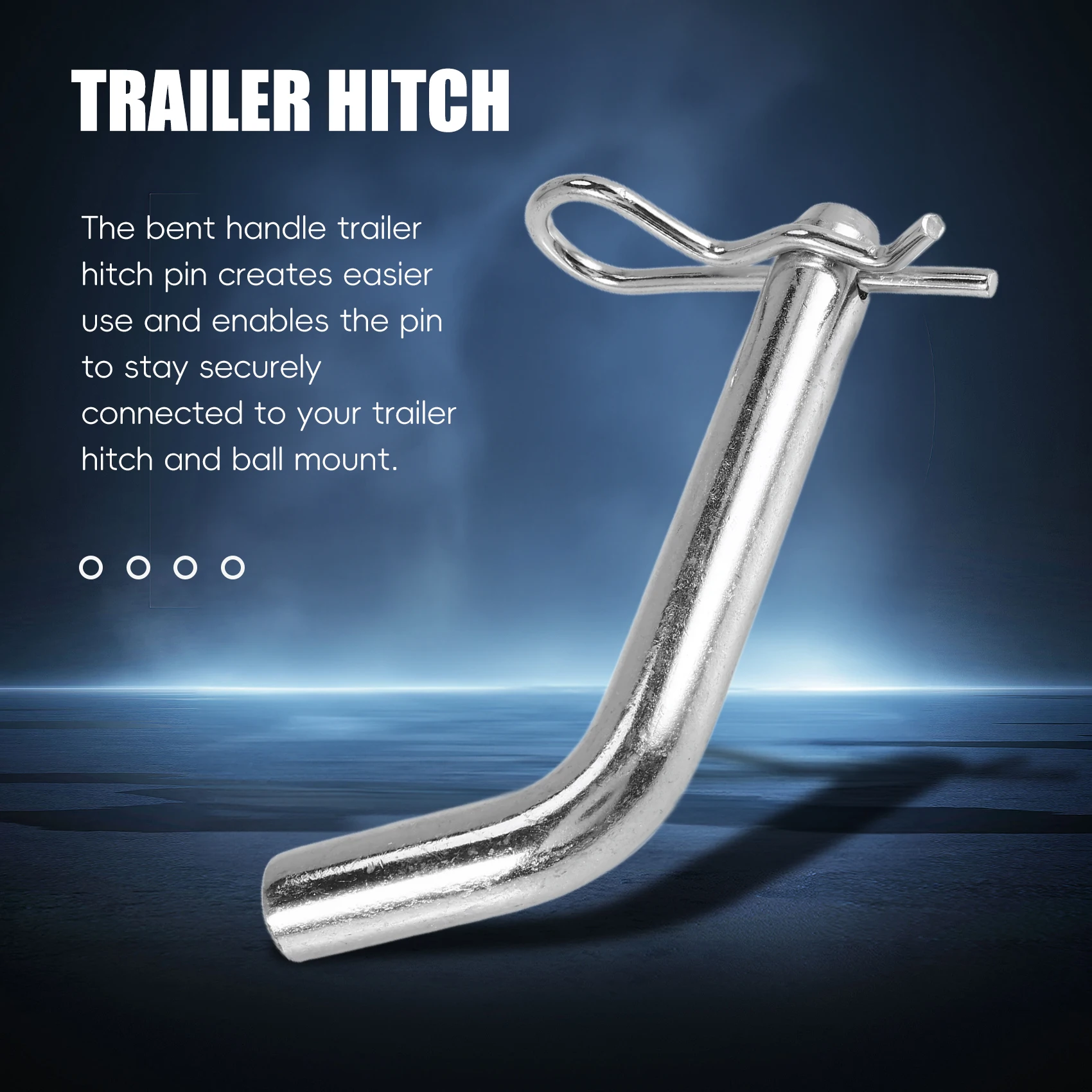 

Trailer Hitch Pin And Clip 5/8-Inch Diameter Heavy Duty Trailer Hitch For 2 Inch Diameter Receiver Hitch Ball Mount