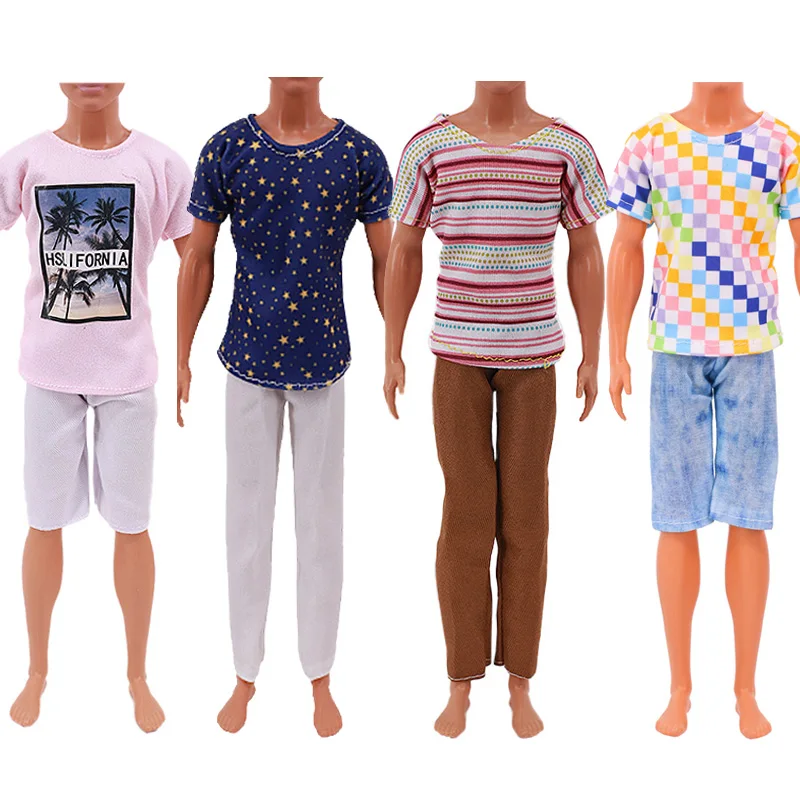 Ken Doll Clothes Doll Daily Wear Casual Suit Sweatshirt Pants Wedding Party Suit Man Male Doll Clothes For 30cm Doll Accessories