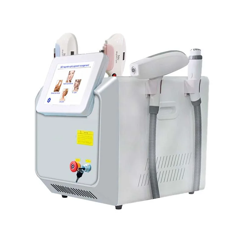 ADG 4 Handles 360 Magneto Hair Removal Machine E-light Ipl Opt RF lifting NdYag Laser Tattoo Remove hollywood peel Beauty Salon