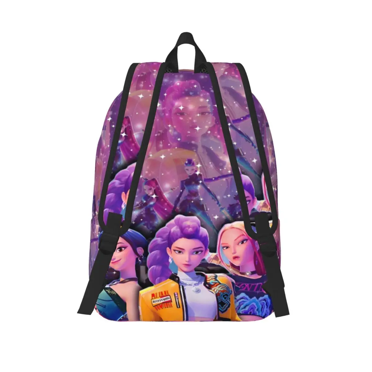 学生用スクールバッグ KPOP デーモンハンターズ デイリーバッグパック 2025 ホットムービープリント ファッションカジュアル 学生用スクールバッグ