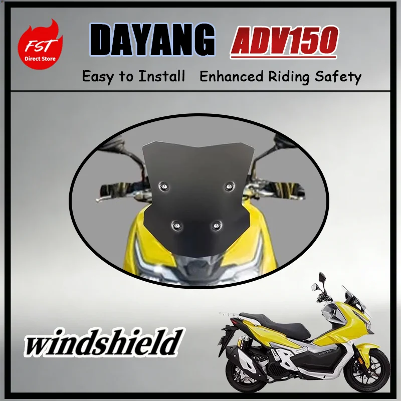 FOR Dayang ADV150 Mini Chest Protection Wind Deflector, Slim Profile Design, Long-Lasting Anti-Scratch & Anti-Yellowing