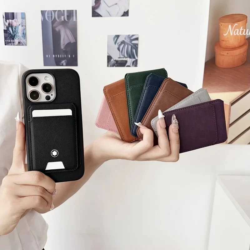 

Ultrathin Multifunctional Busine Sle Bla Leather Frid Magnetic Card Bag for IPhone 17 16 15 Pro Max Phone Bank Card Wallet Cover