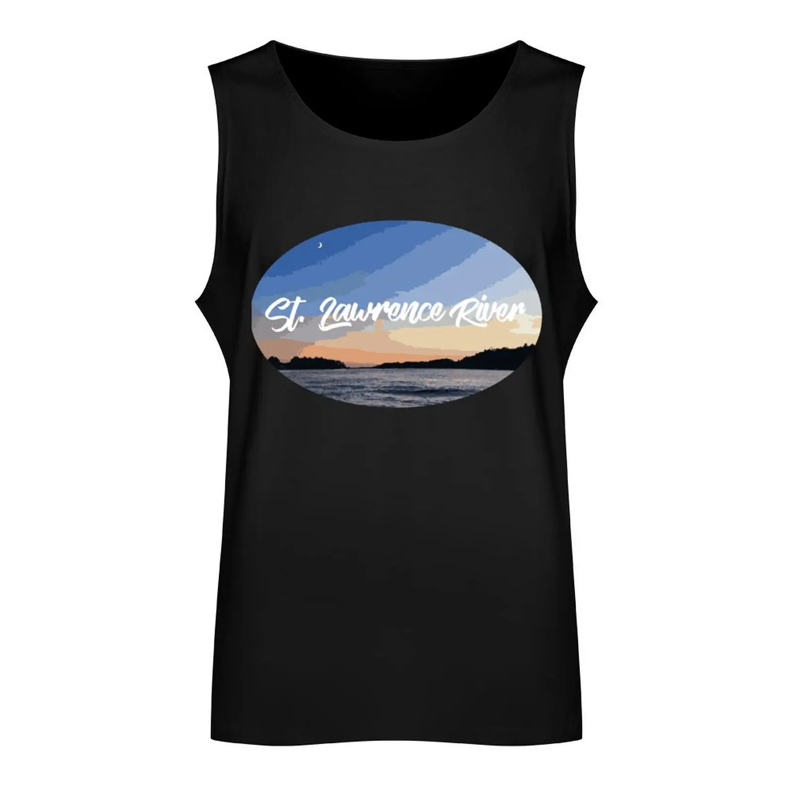 St. Lawrence River Tank Top best selling products summer clothes for men sleeveless Men's t-shirts