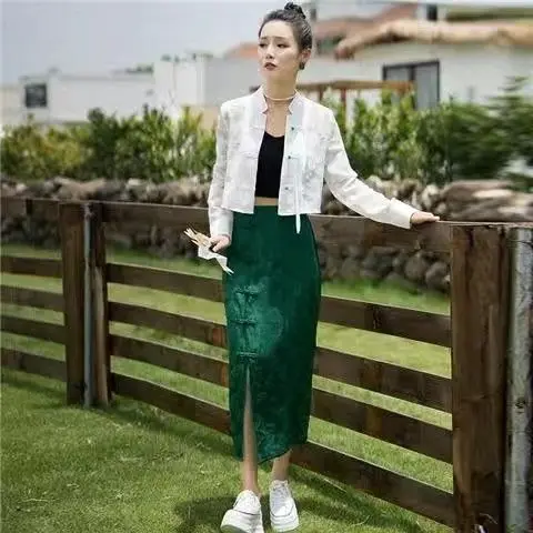 2024 new tang style women's clothing women new chinese style improved hanfu cheongsam dress national style cheongsam dress set