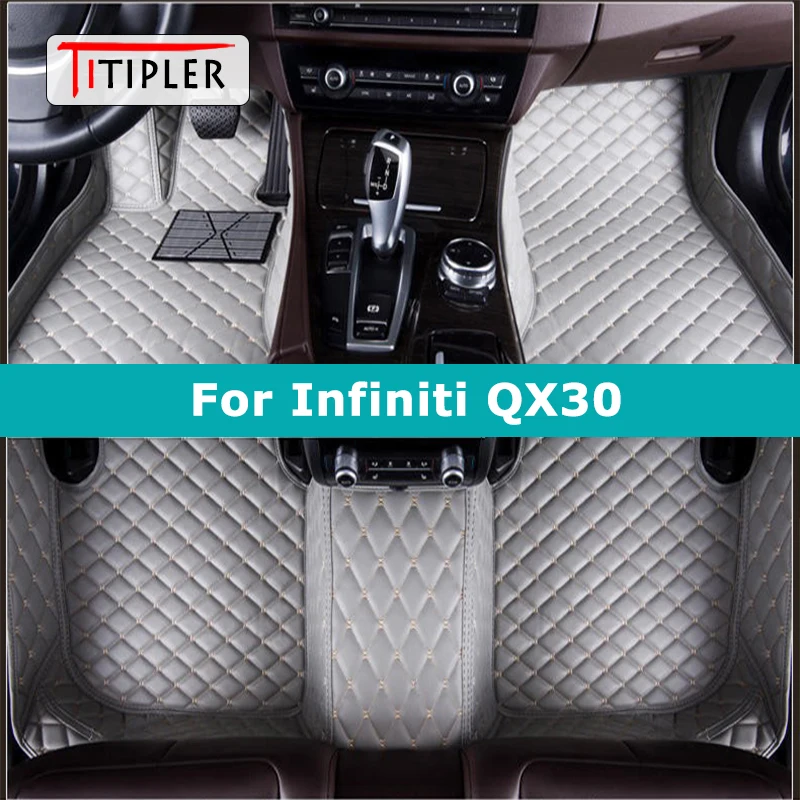 

TITIPLER Custom Car Floor Mats For Infiniti QX30 Auto Carpets Foot Coche Accessorie