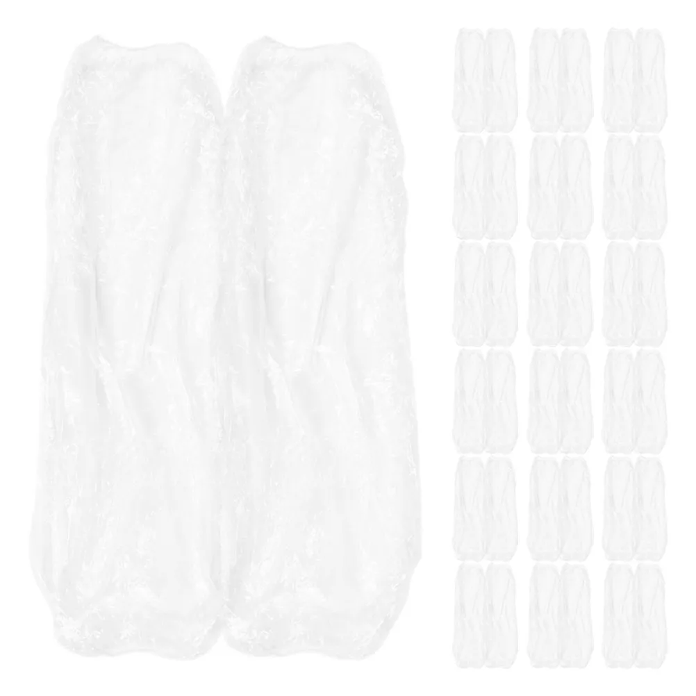 

200 шт. водонепроницаемых, грязеотталкивающих, прозрачных, утолщенных одноразовых кухонных рукавов-перчаток для защиты от масла при приготовлении пищи