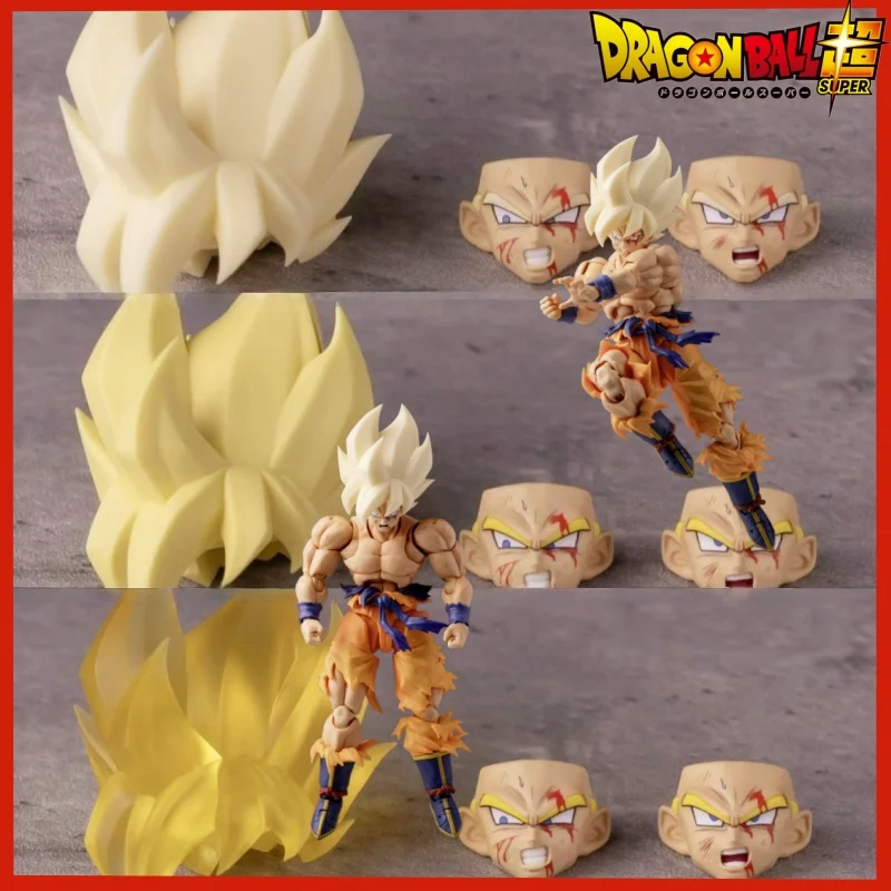 

New Hot Coming Air Studio Goku First Super Saiyan Head Sculpt Accessory Pack(Air021-A/B/C) Super Saiyan Goku Replacement Head To