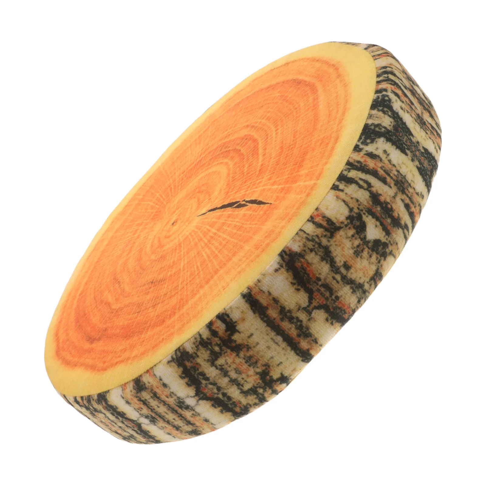 Realistic Tree Stump Cushion 13.8 Inch Decorative Round Log Pillow Sofa Floor Soft Simulation Wood Slice Throw Pillow Home