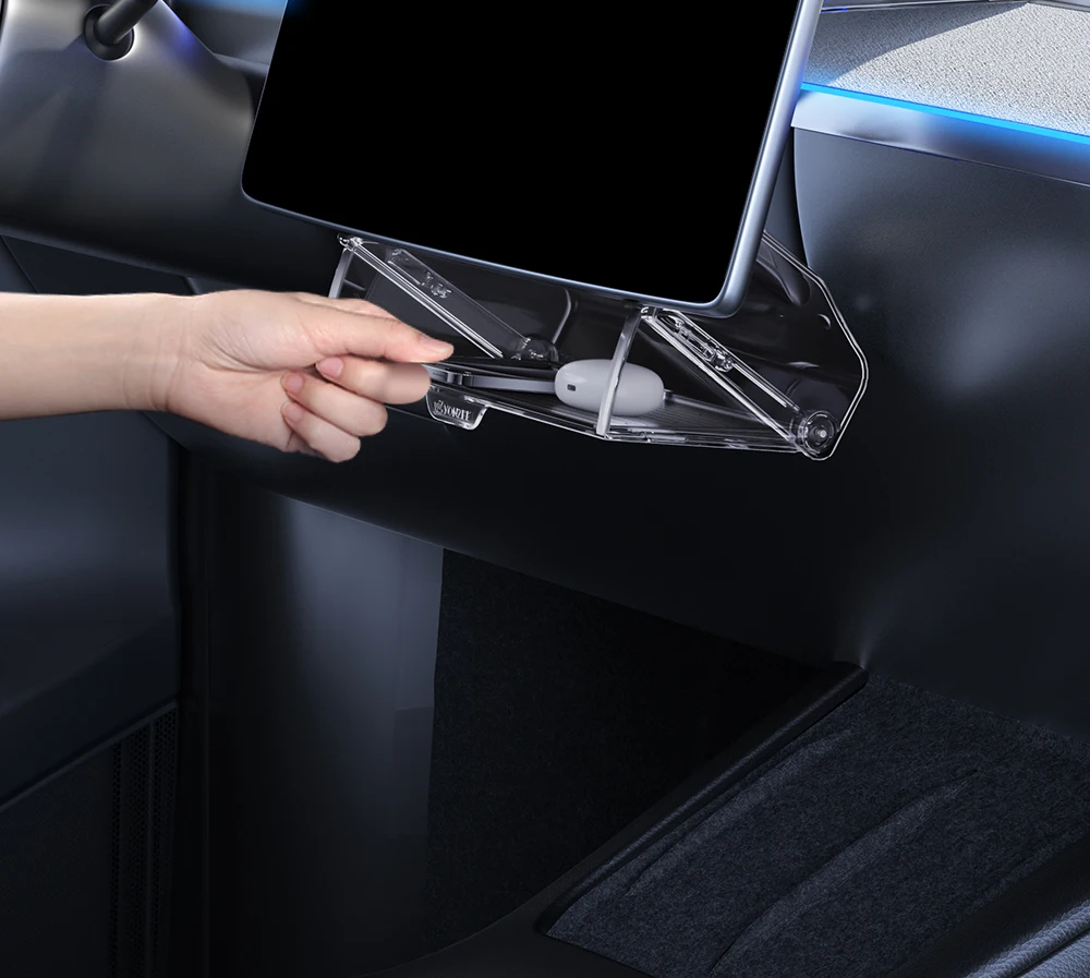 YZ Für Tesla Model 3/Y/YL Juniper 2021-2026 Organizer Zubehör Mittelkonsolen-Aufbewahrungsbox Taschentuchbox-Aufbewahrung – Detail 7