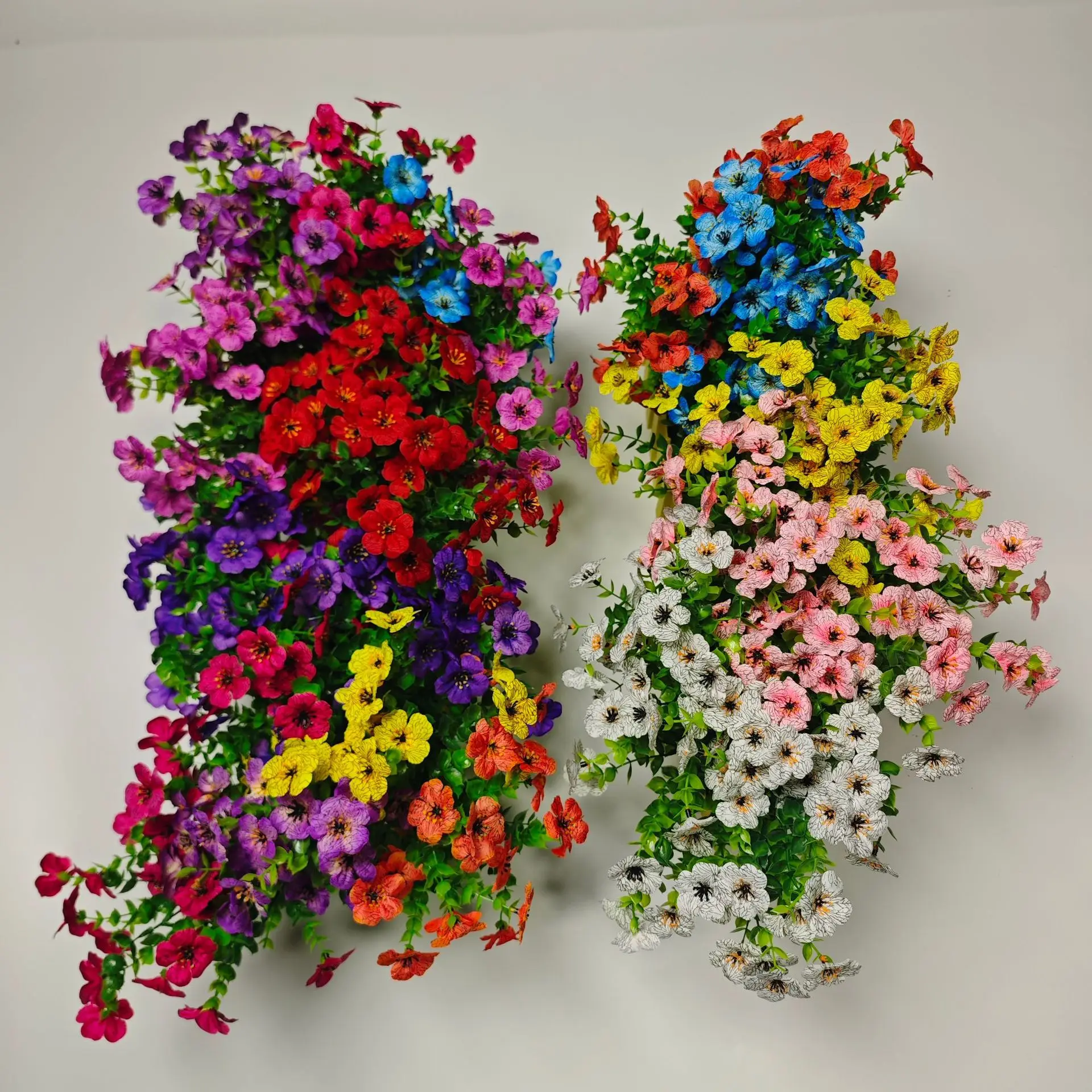 

Artificial flowers eucalyptus wholesale living room decoration wedding hotel violet bouquet fake flowers