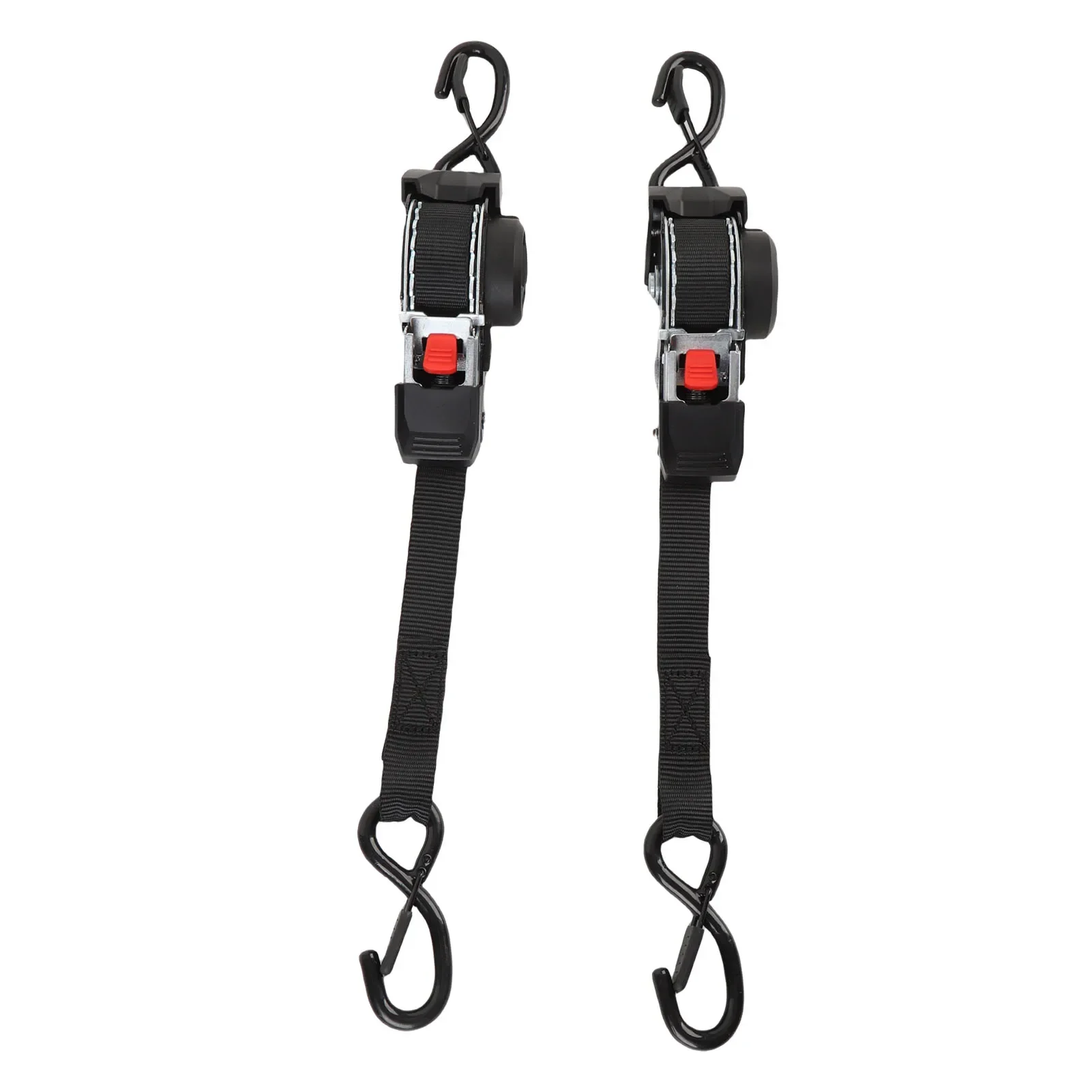 New Ratchet Strap S Hooks Stainless Steel Bolt Maximum 10ft Length Auto Retractable Ratchet Tie Down Strap for ATV Motorcycles view 6