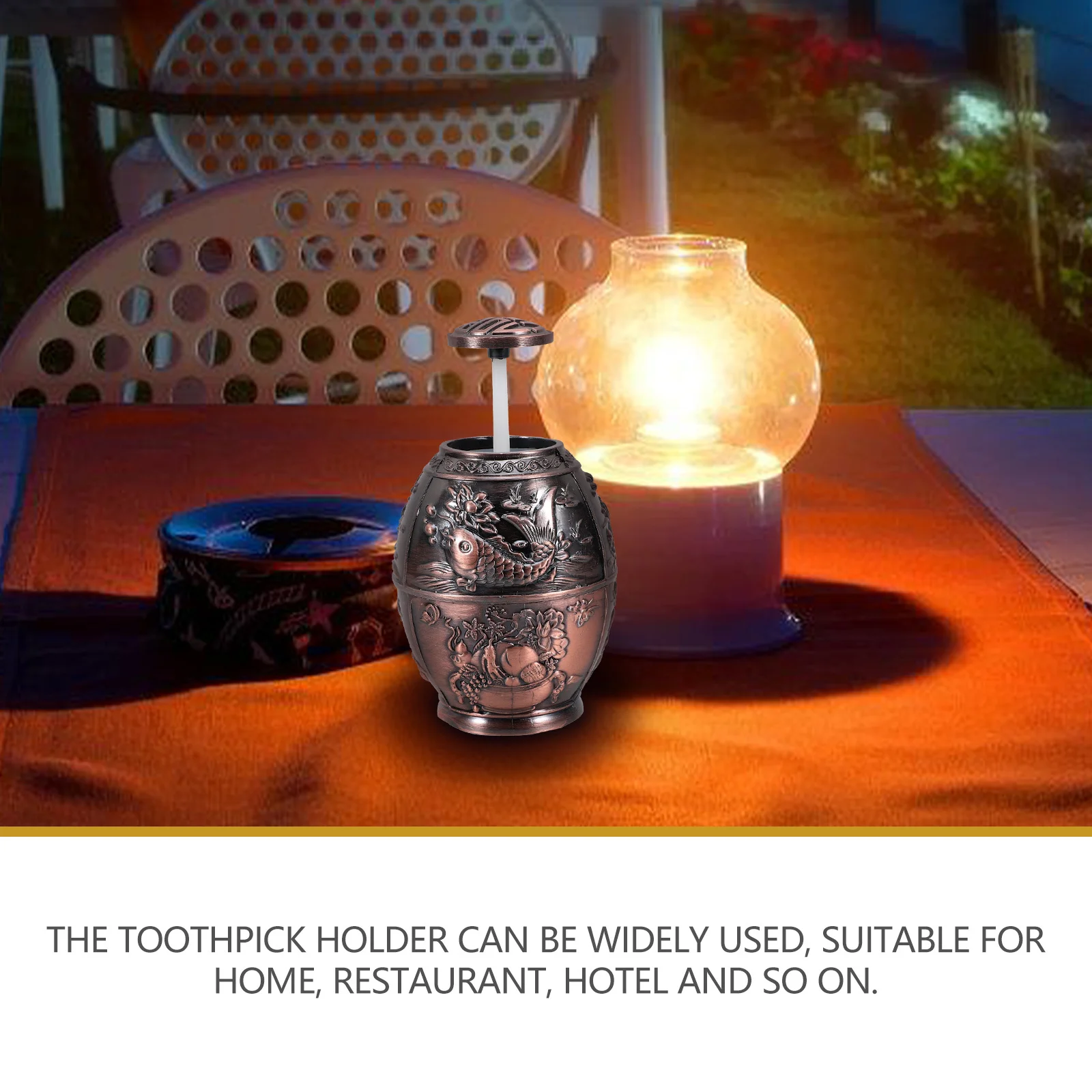 

Прессовый держатель для зубочисток, латунный диспенсер для зубочисток, компактный настольный органайзер для хранения для дома, ресторана, отеля, кухни