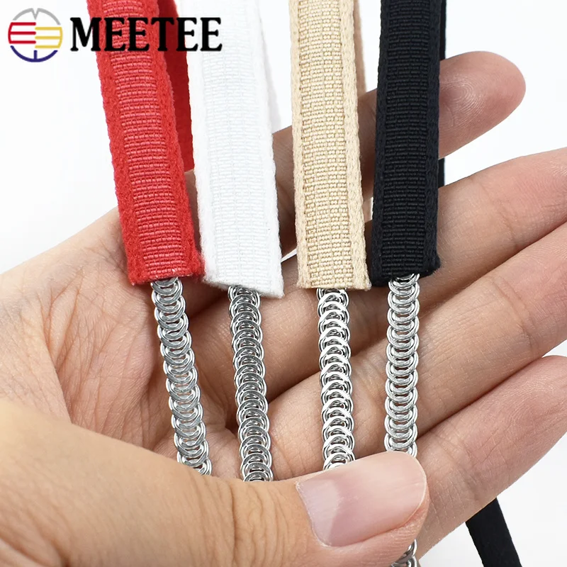 10/20/30M 10mm Nylon Bra Underwire Casing Elastic Ribbon Band Plush Channeling Tape for Lingerie DIY Sewing Trim Material Supply