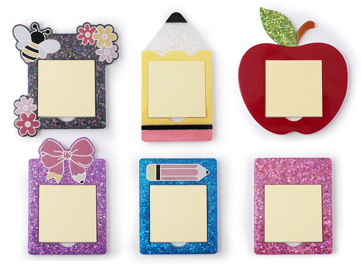 

DIY Crystal Epoxy Resin Sticky Note Holder Bee Mirror Silicone Mold for Stationery