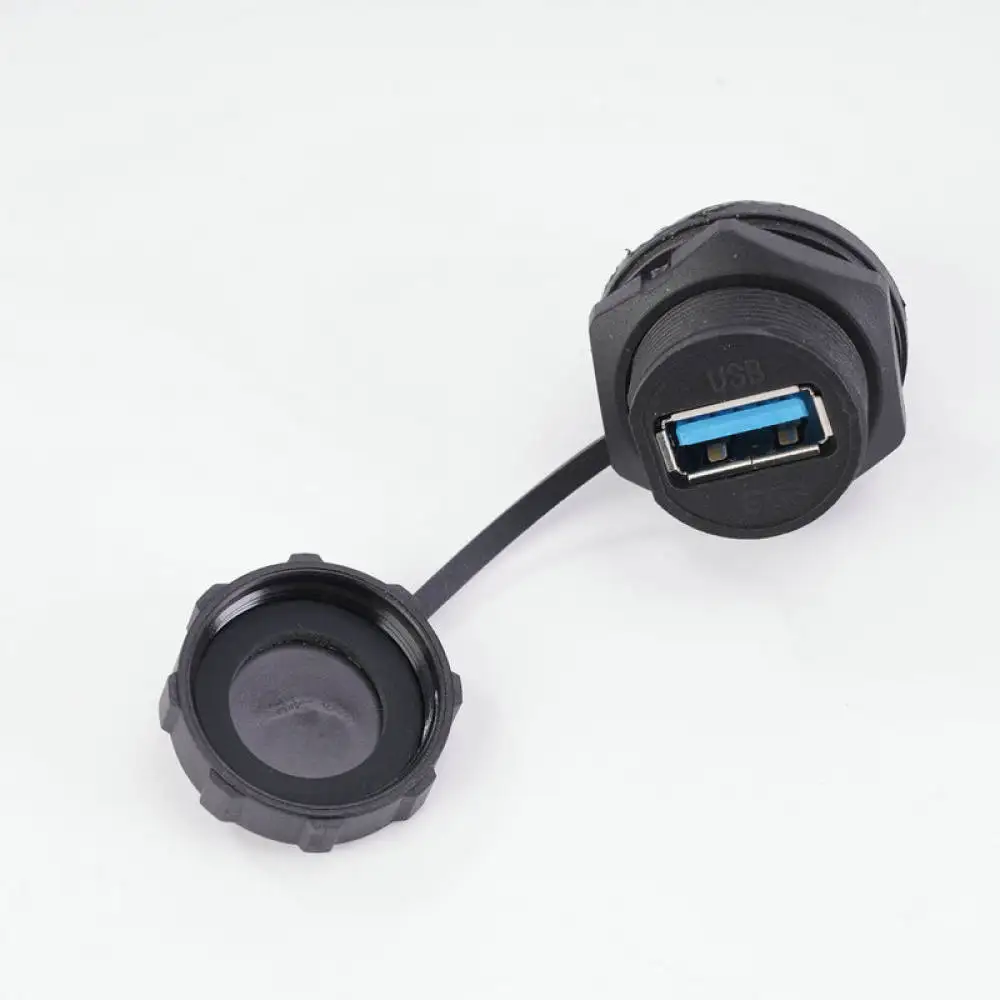 Waterproof USB 3 0 Aviation Interface Female To Female Socket Connector Adapter For Outdoor Surveillance Data Wiring