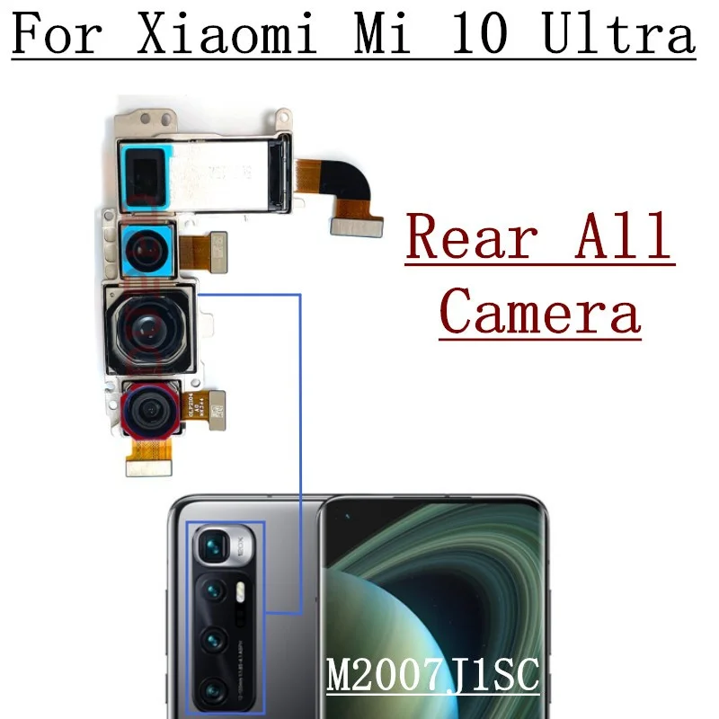 Rear Camera Full Set For Xiaomi Mi 10 10T Pro Ultra Lite 10S 10i 5G Back Main Ultrawide Depth Macro Camera Module