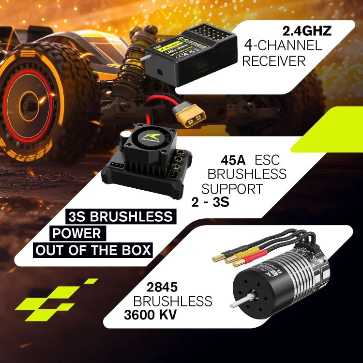 RLAARLO 1/12 Brushless RC Cars for Adults, Max 50 MPH Fast RC Buggy, All Terrain High Speed Remote Control Car Hobby Off-Road RC