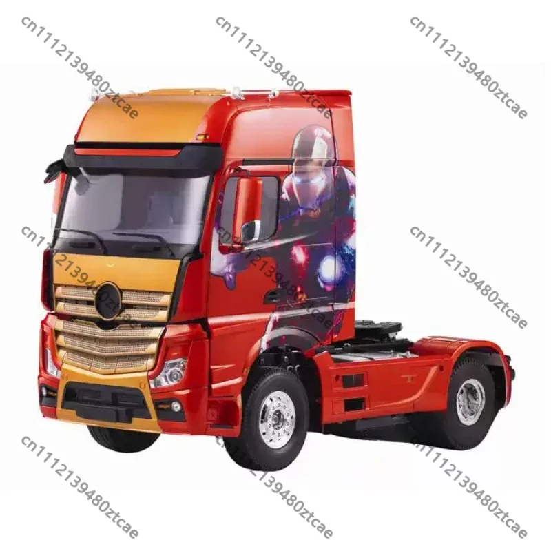 1/14 RC 2‑Axle Tractor Truck Complete Cab Body Shell, Fine‑Scale Unassembled KIT, RC Heavy Truck Model Modification Accessory