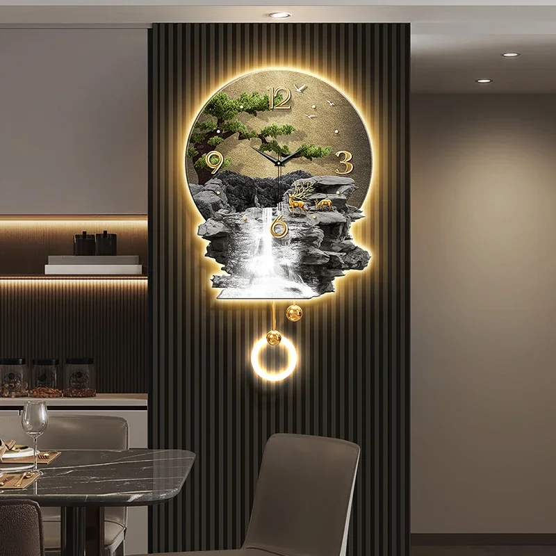 

European Nordic Wall Watch Digital Luxury Alarm Vintage Wall Watch Modern Bathroom Aesthetic Italian Horloge Murale Home Design
