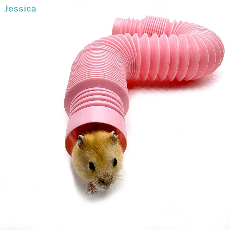 ♥Expandable Small Pet Tunnel - Collapsible Play Tube for Hamsters, Guinea Pigs & Rats