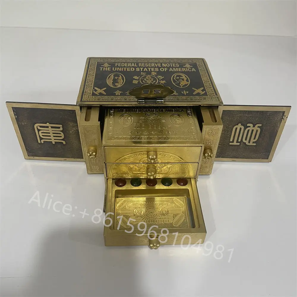Federal  Reserve Notes The United States Of American and Chinese Sun Yat-sen Golden Gun Federal Box 7 Bullets Collectibles