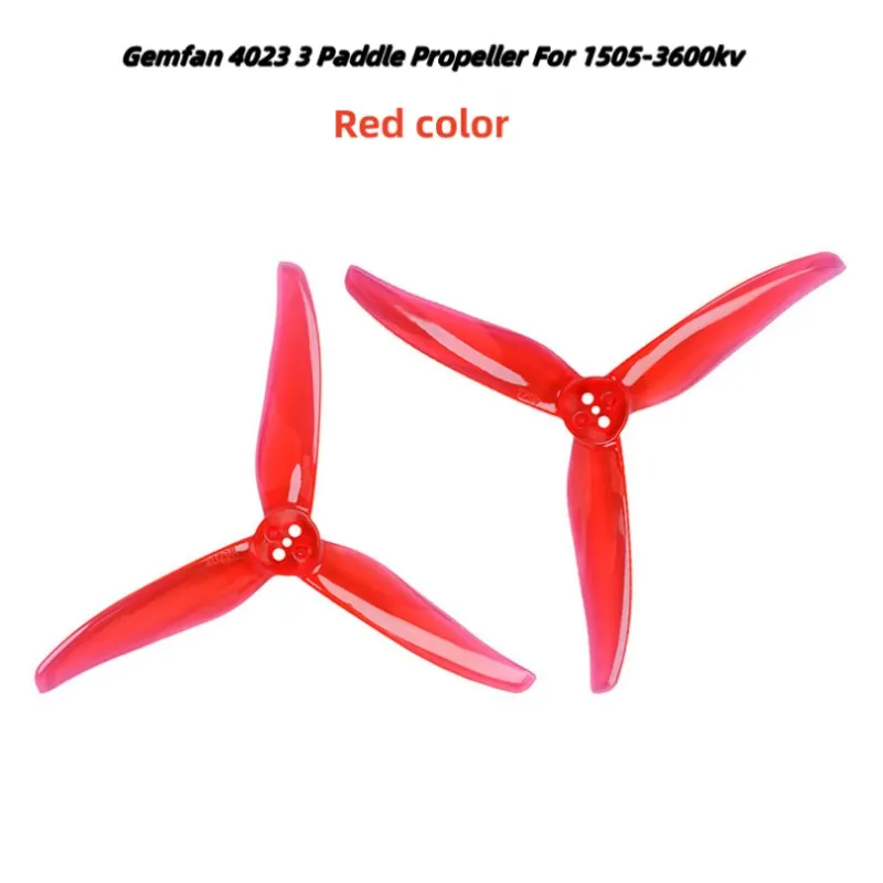 4 Uds Gemfan 4525 3 paletas para Motor 2004/hélice de paleta 4023 3 para 1505-3600kv/montaje en T 1,5mm para palillo de dientes Quadcopter FPV