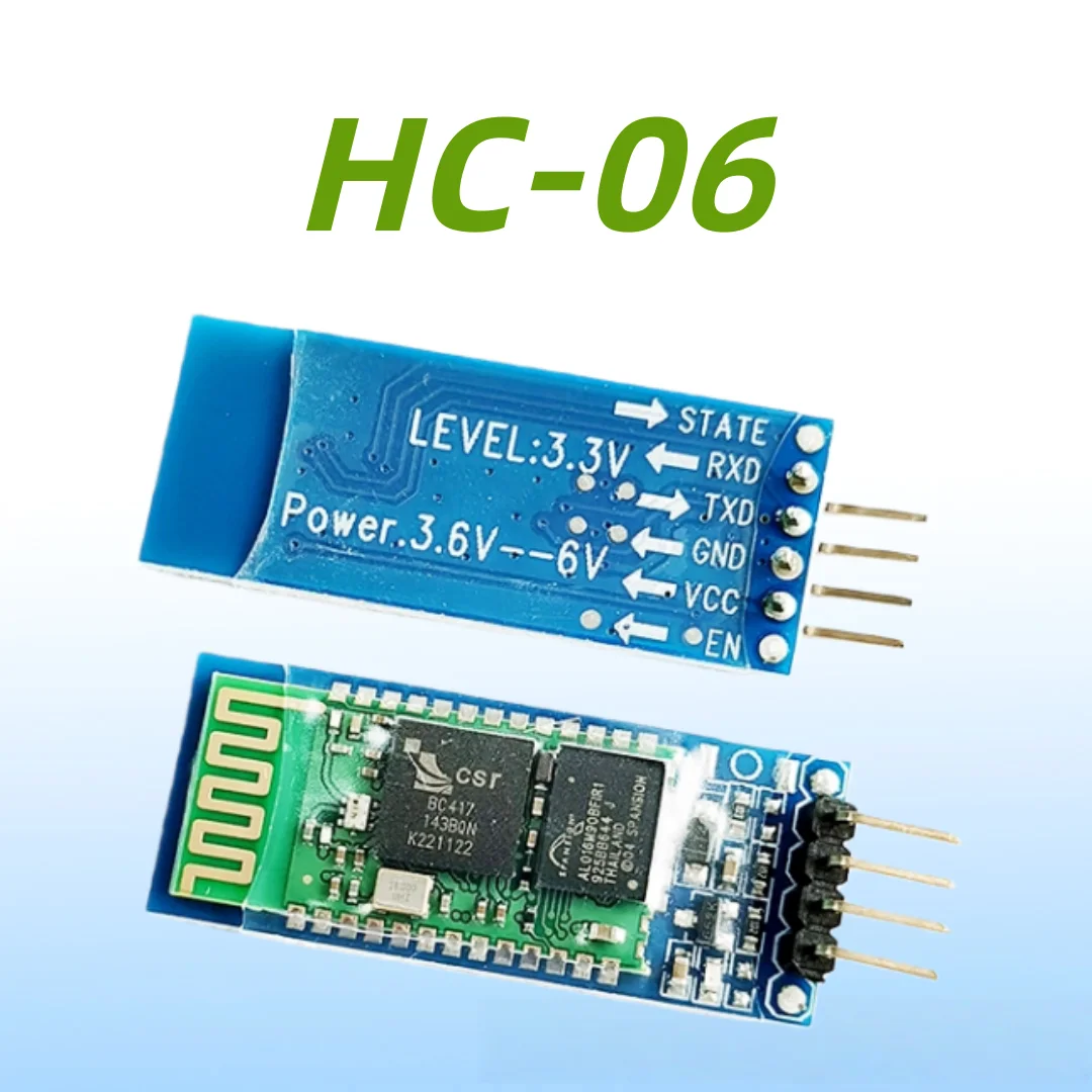 HC-05 and HC-06, for Arduino, Are Master-Slave 6-Pin / 4-Pin Anti-Reverse Integrated Bluetooth Serial Pass-Through Modules