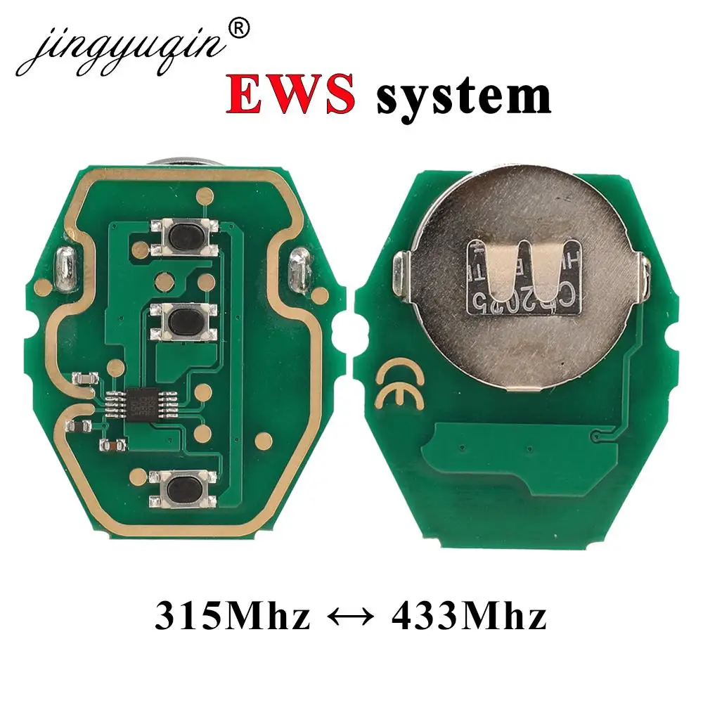 jingyuqin 3-przyciskowy zdalny kluczyk samochodowy do BMW EWS X3 X5 Z3 Z4 1/3/5/7 1 3 5 7 X3 X5 Z3 Series EWS System