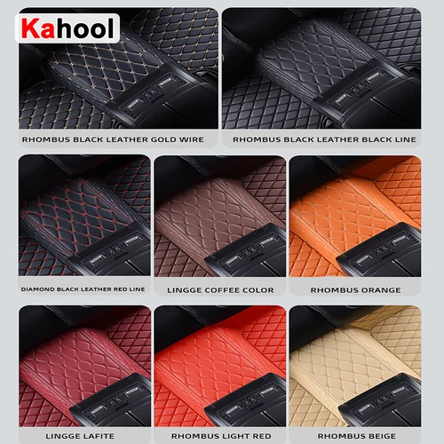KAHOOL 맞춤형 자동차 바닥 매트, 랜드로버 디스커버리 LR3 LR4, 자동차 카펫, 풋 코쉬 액세서리
