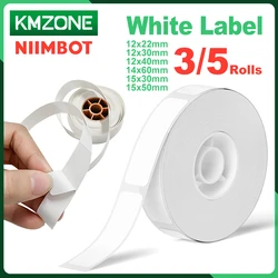 Pure Color Self-adhesive Label Sticker for Niimbot D110 D101 D11 Label Maker 12-15mm Width Waterproof Food Clothing Price Print