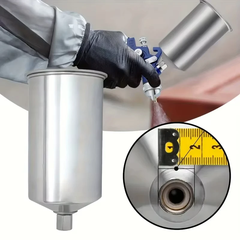 

Алюминиевая банка для краски объемом 1000 мл, пневматический распылитель с гравитационной подачей, для домашнего декора и промышленного нанесения покрытий.