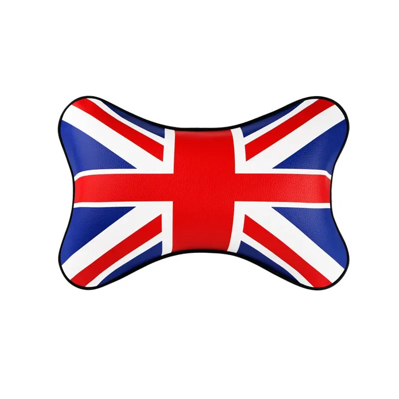 Union Jack Car Neck Pillow UK Flag Car Seats Headrest Cushion Cervical Pillows Neck Support For 2022 Queen\'s 70th Jubilee