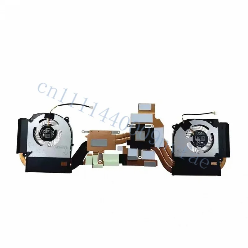 New Laptop CPU+GPU Radiator with fan set for 6-31-NP50N-RA1 fan heat sink module 0.8