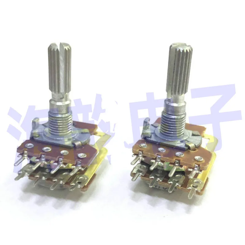 16 Double connection of main volume of audio power amplifier 8 feet B50k With equal loudness tap B100K Step potentiometer