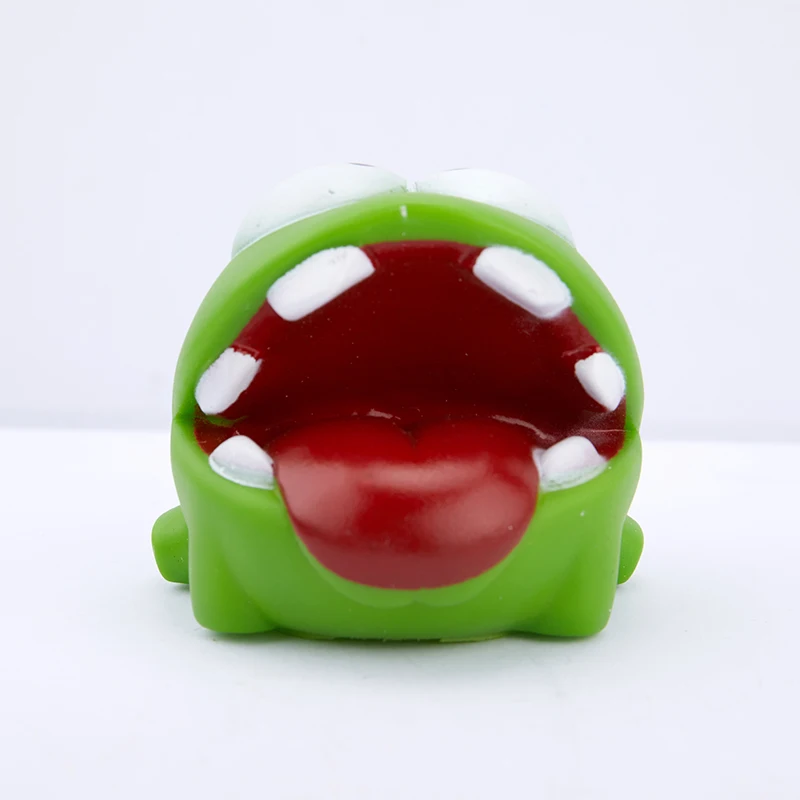 Rope Frog Vinyl Rubber Games Doll OM NOM Candy Gulping Monster Toys Figure