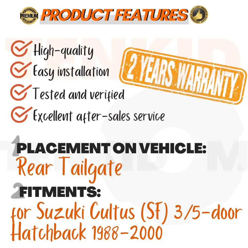 Lift Supports for Suzuki Cultus (SF) 3/5-door Hatchback 1988-2000 Tailgate Dampers Shocks Springs Arm Props Shocks