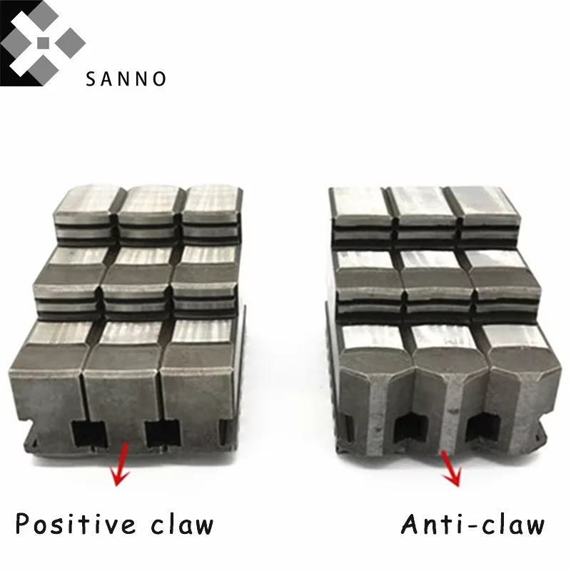 80 - 160 3 Jaws Self Centering Chuck CNC Machine Tools Manual Lathe Chuck Positive & Anti-claw, Movable Soft Claw For Lathe