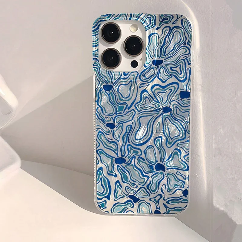 حافظة لامعة لامعة على شكل زهرة الخوخ الوردي لهاتف آيفون 17 16 16e 15 14 Plus 11 12 13 Pro Max X XR XS Max 17 Plus غطاء ناعم مضاد للسقوط #2