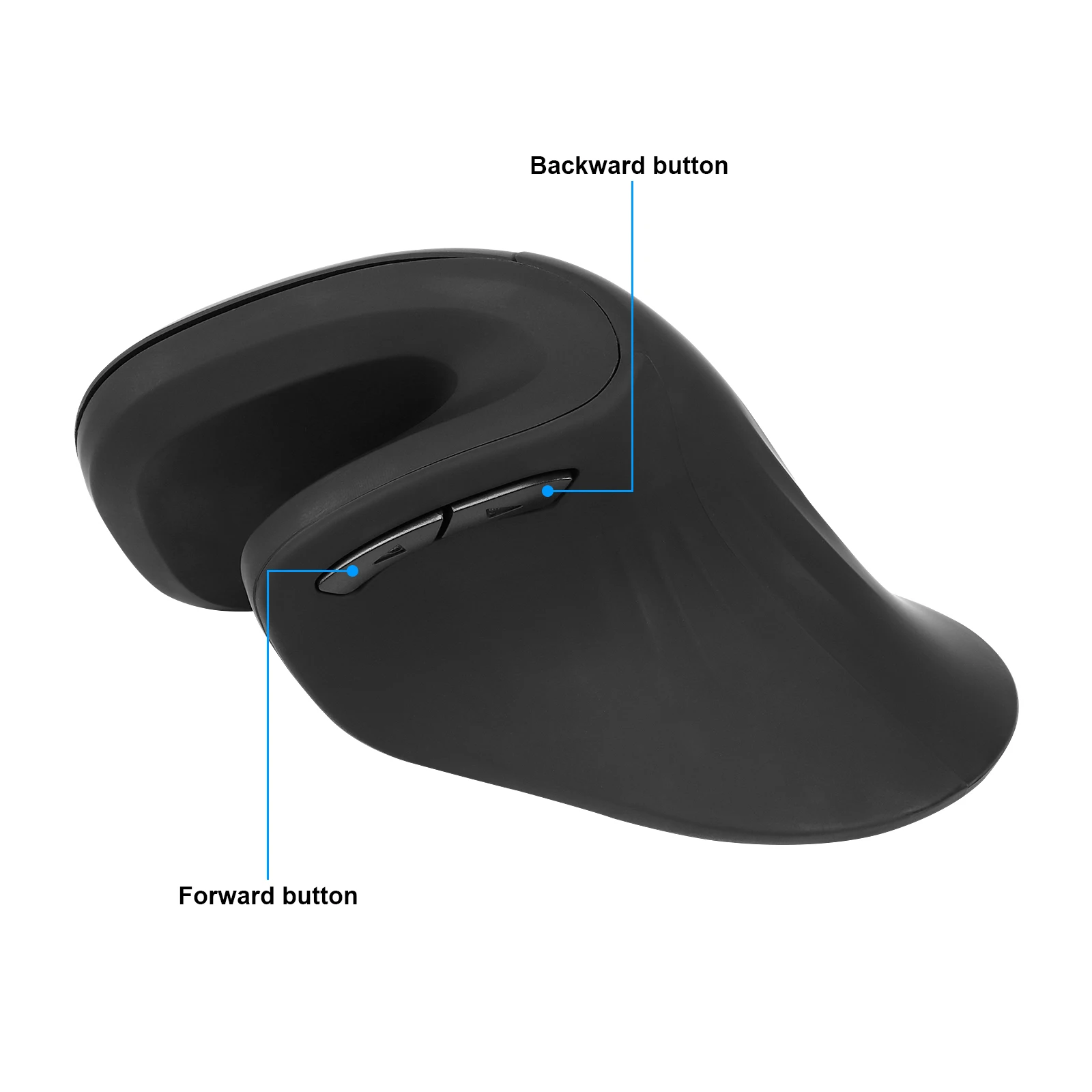 Wireless Magic Vertical Mouse 2,4 GHz ergonomische Optik mit USB-Empfänger Mause einstellbare dpi Mäuse für PC-Computer Laptop