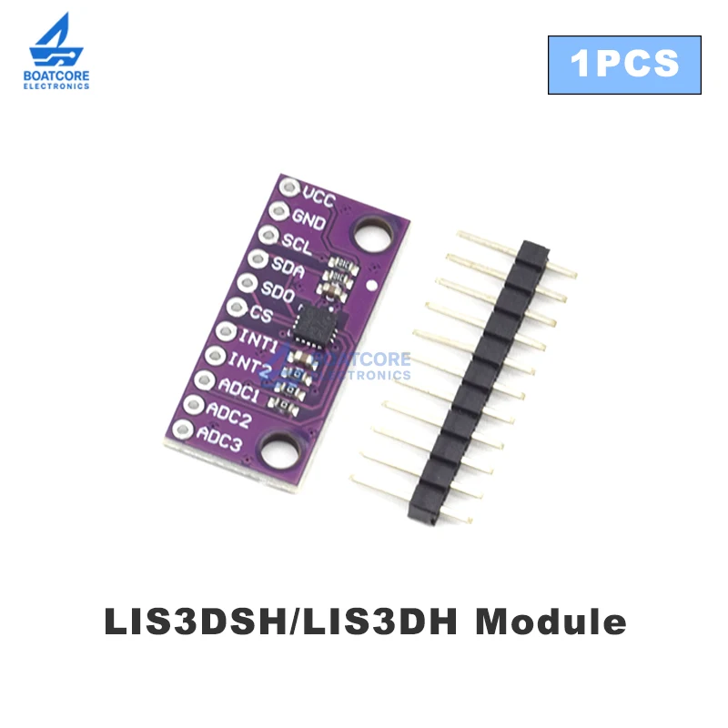 1PCS LIS3DSH LIS3DH High Resolution 3-Axis Accelerometer Module Triaxial Acceleration Sensor for Arduino STM32 DIY Projects