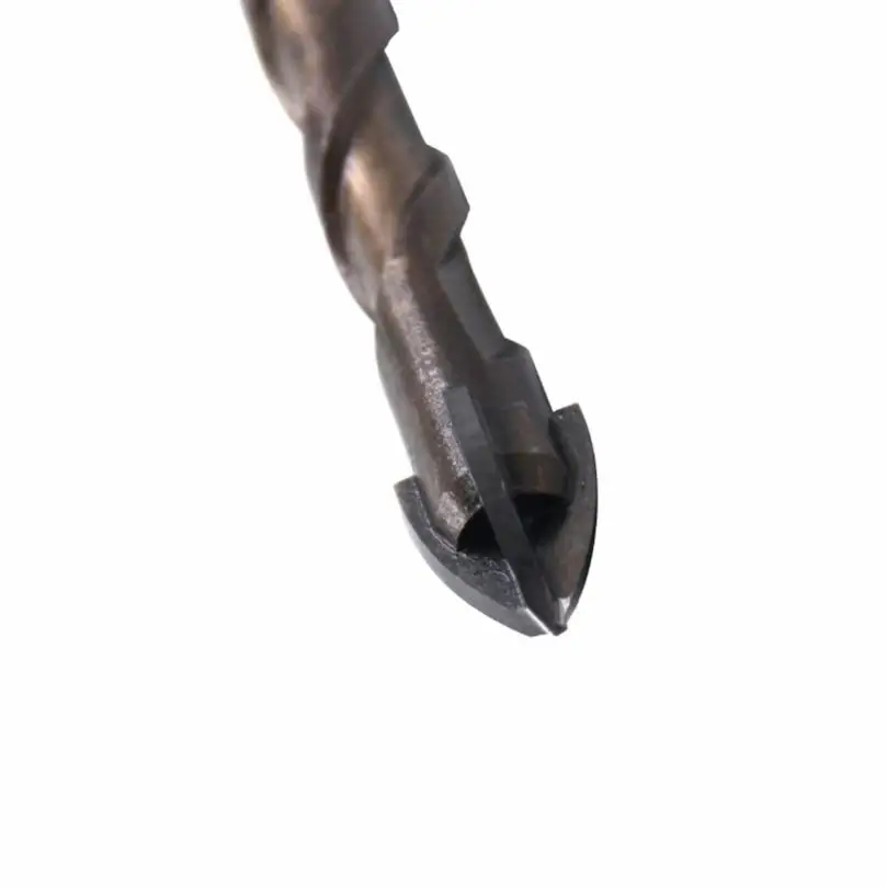 5pcs Cross-border Hexagonal Handle Baking Yellow Spiral Cross Glass Drill Incision Resistance are Small